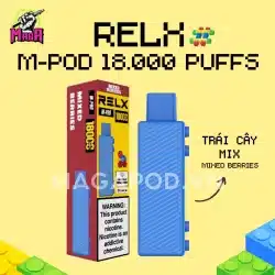 Pod Dầu RELX M Pod - Đầu thay thế Relx 18000 Hơi 19 Pod Dầu RELX M Pod Đầu thay thế Relx 18000 Hơi Mix Berries